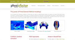 Desktop Screenshot of physixfactor.com