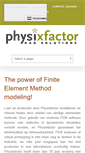 Mobile Screenshot of physixfactor.com